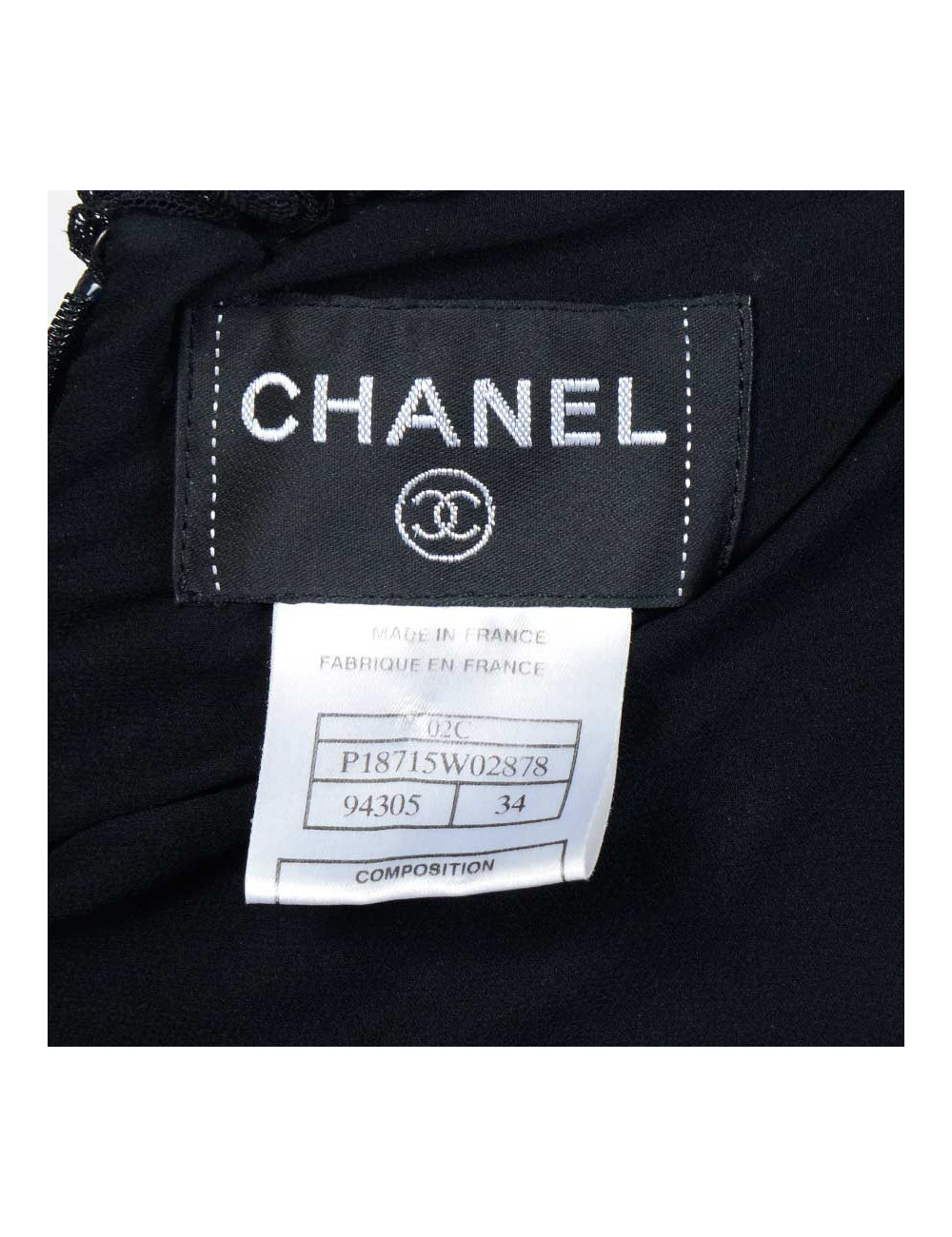 Robe du soie CHANEL t34 collection croisière 2002