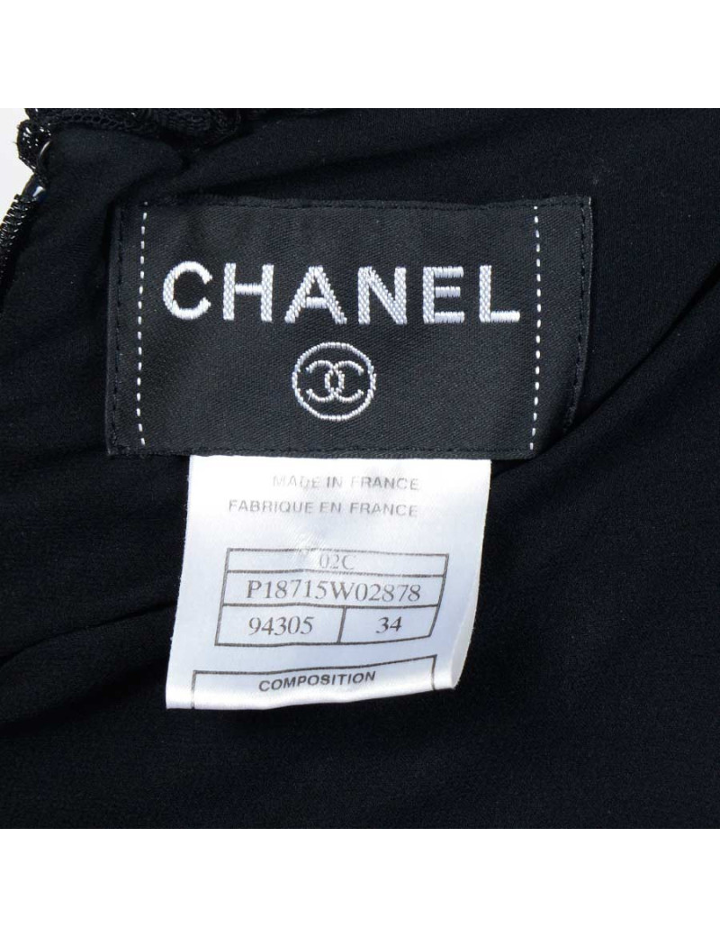 Robe du soie CHANEL t34 collection croisière 2002