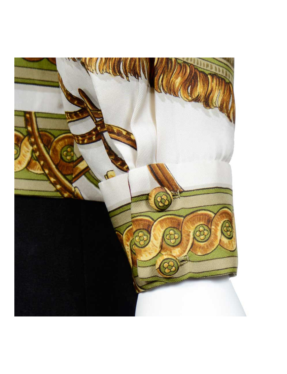 Blouse HERMES foulard de soie 