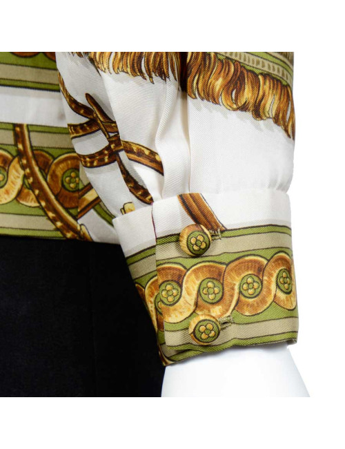 Blouse HERMES foulard de soie 
