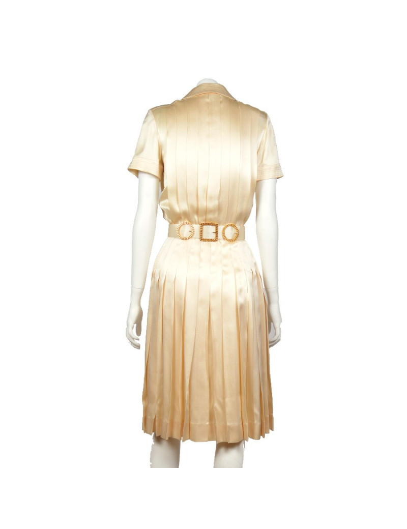 Robe CHANEL en soie naturelle t36