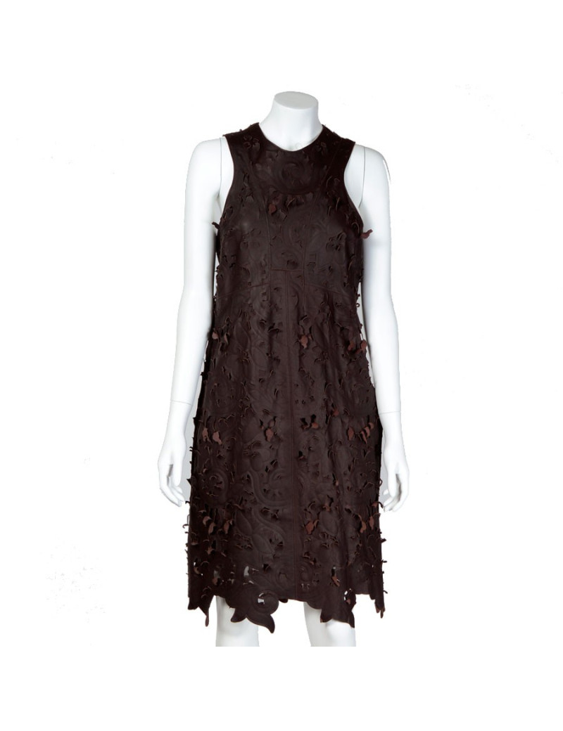 Robe CARVEN T38 cuir 