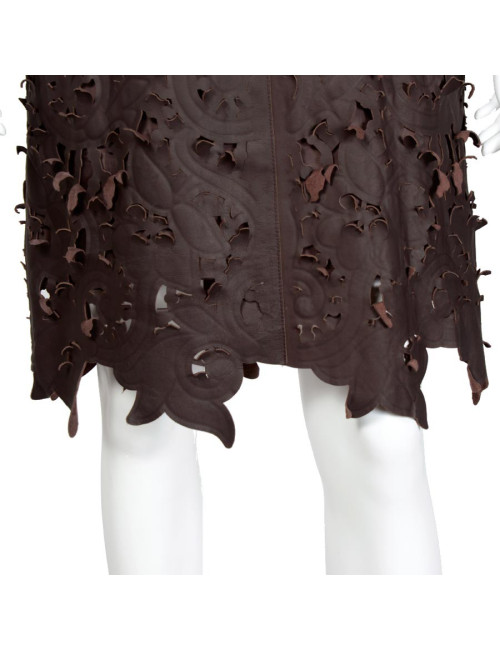 Robe CARVEN T38 cuir 