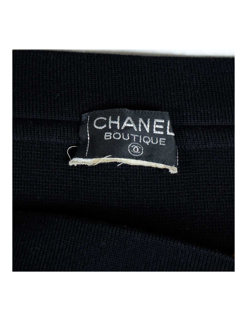 Jupe CHANEL jersey noir