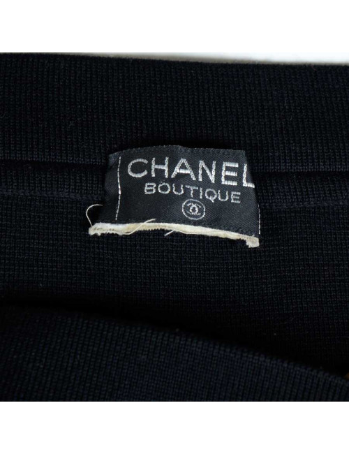 Jupe CHANEL jersey noir