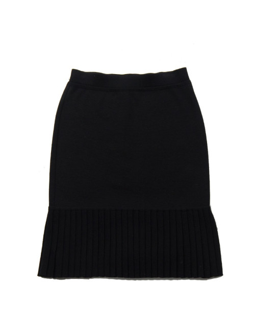 Jupe CHANEL jersey noir