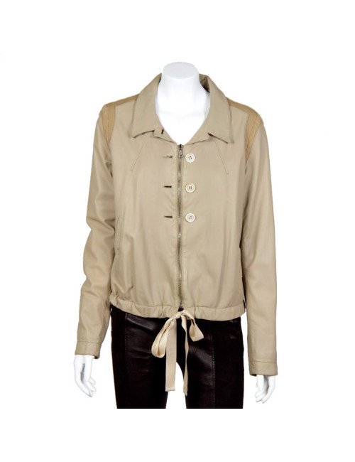 Blouson PRADA t 44 it agneau beige