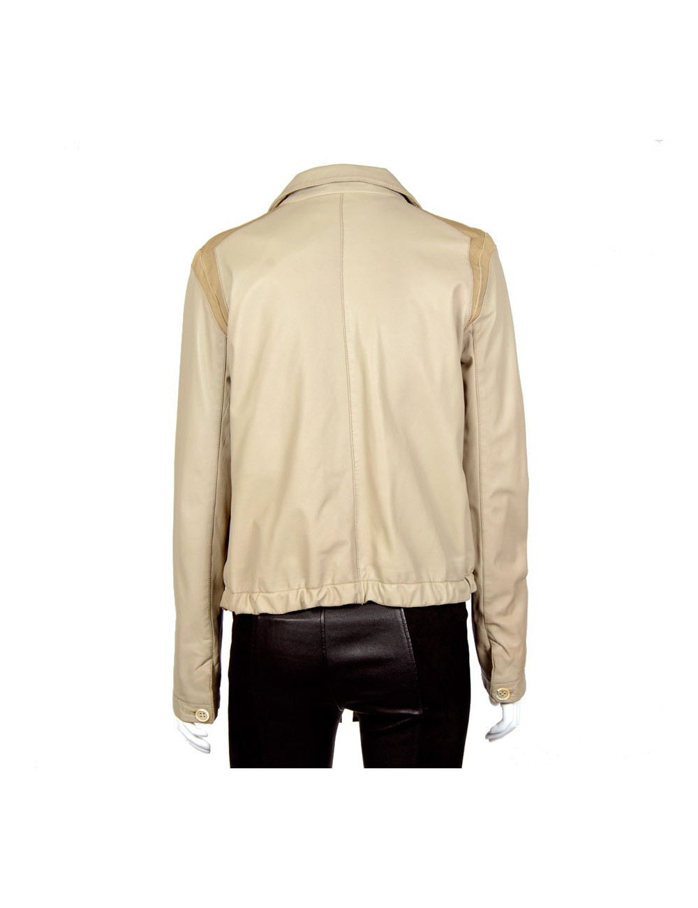 Blouson PRADA t 44 it agneau beige