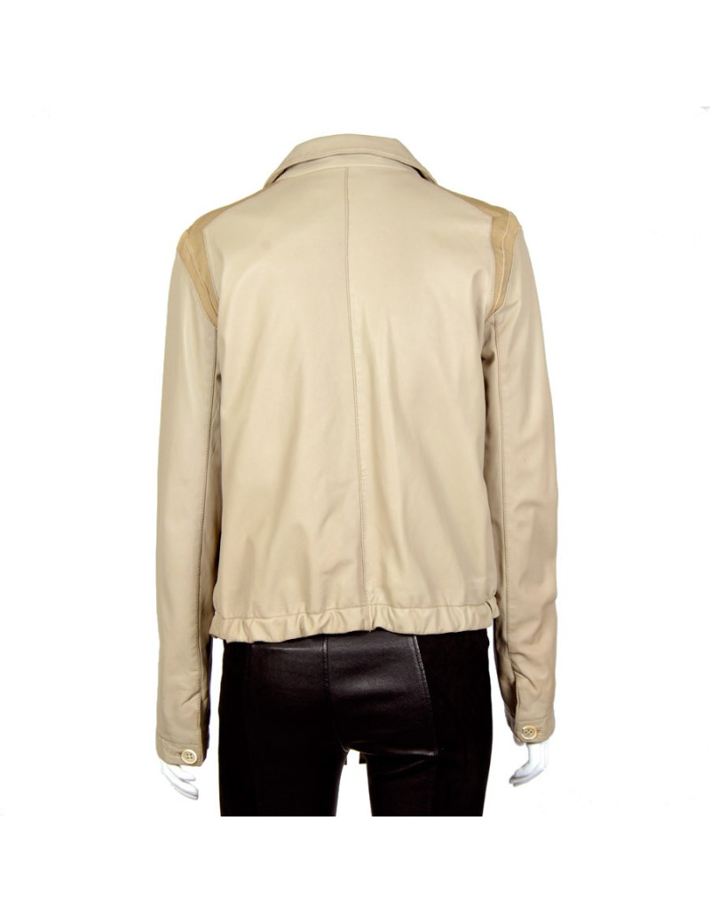 Blouson PRADA t 44 it agneau beige