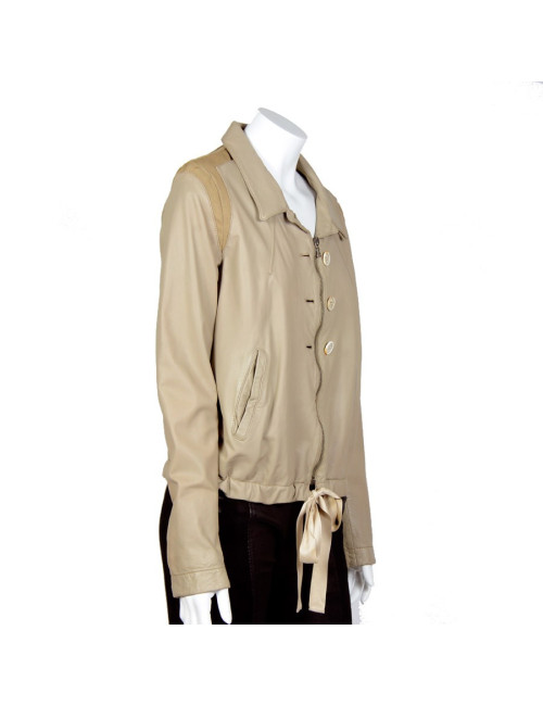 Blouson PRADA t 44 it agneau beige