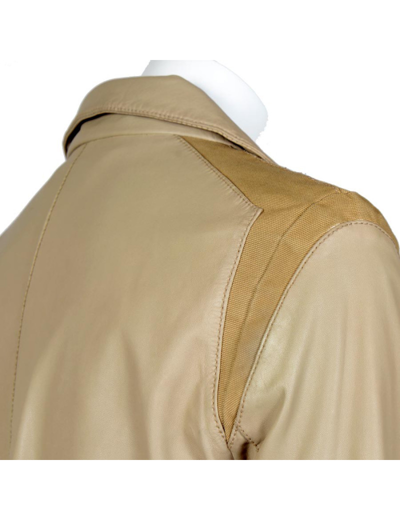 Blouson PRADA t 44 it agneau beige