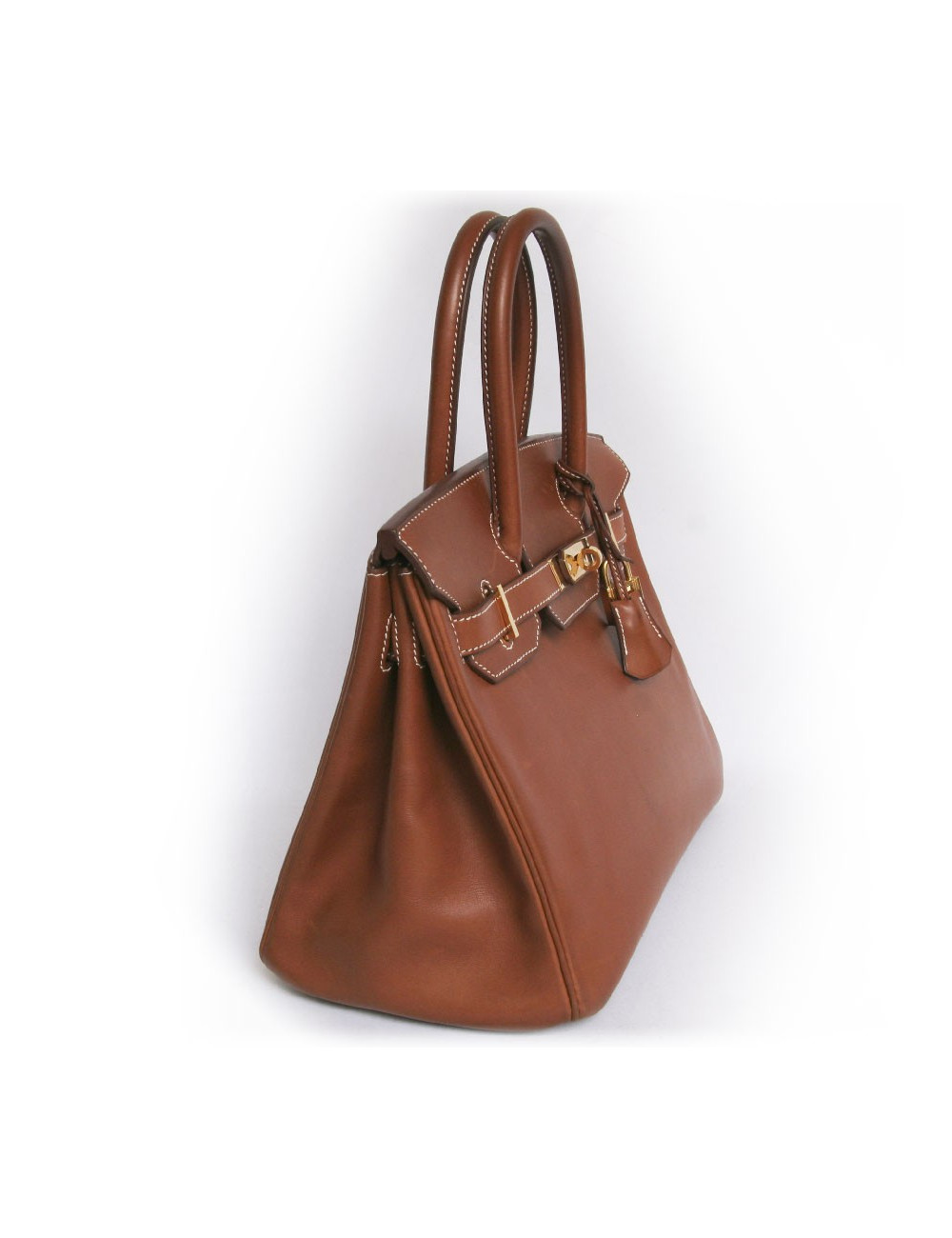 HERMES Birkin 30 calf barenia natural
