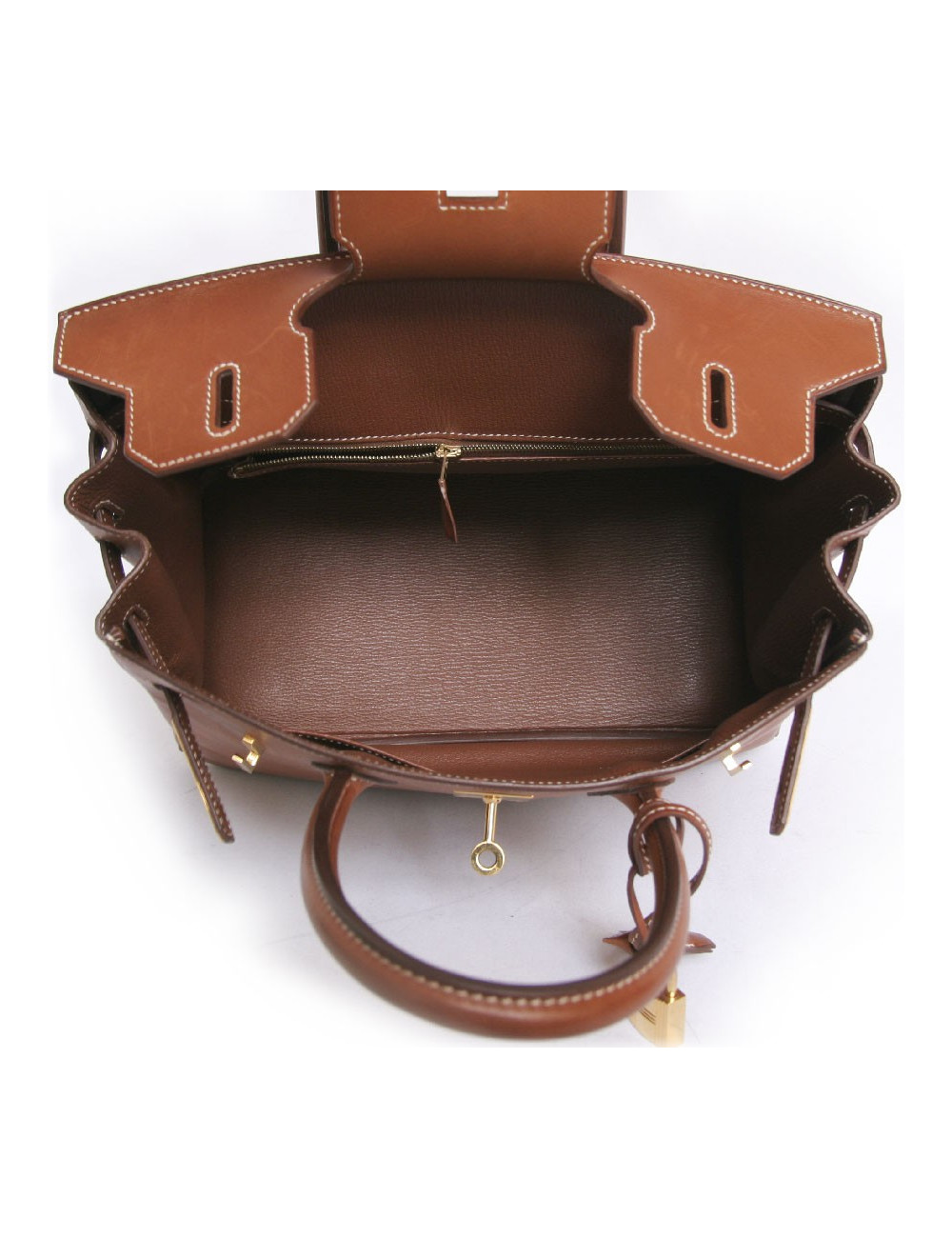 Birkin HERMES 30 veau  barenia naturel