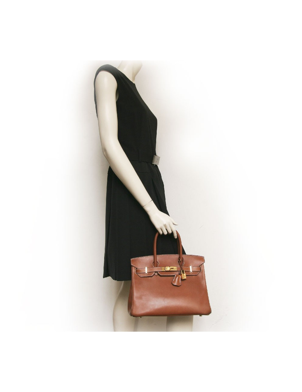 Birkin HERMES 30 veau  barenia naturel