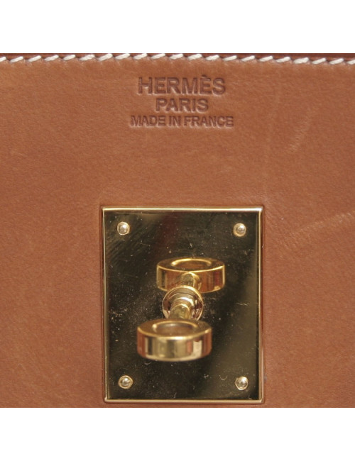 HERMES Birkin 30 calf barenia natural