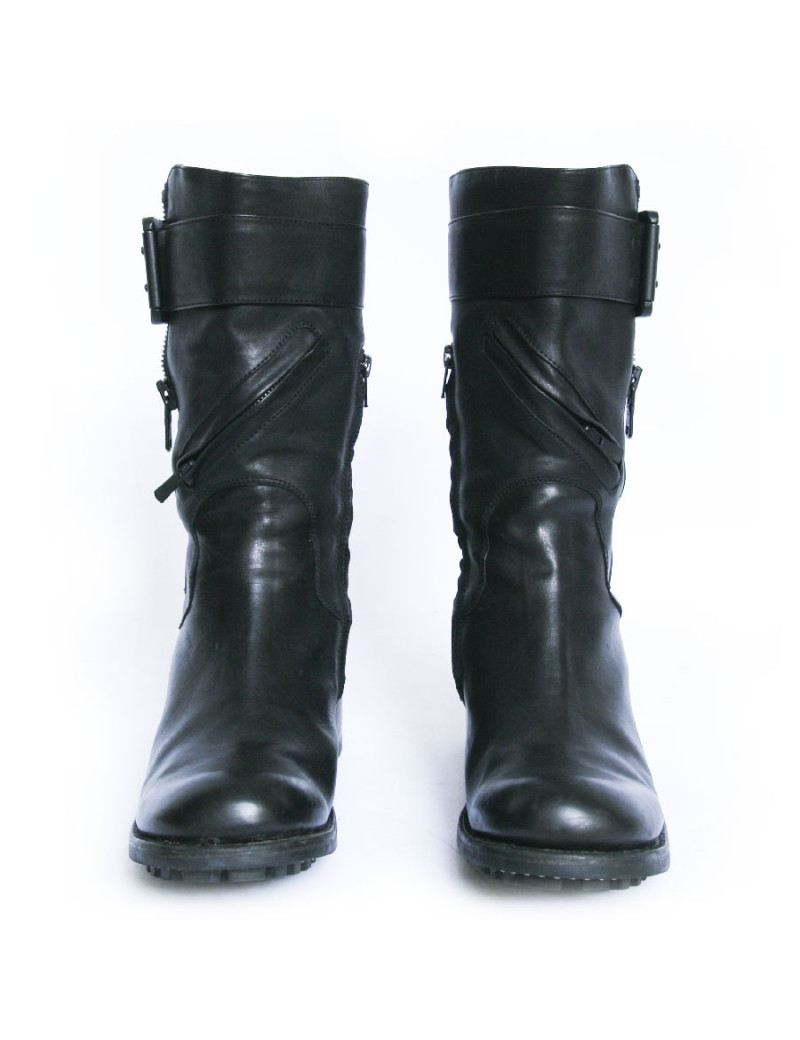 Bottes FREE LANCE cuir noir T 41