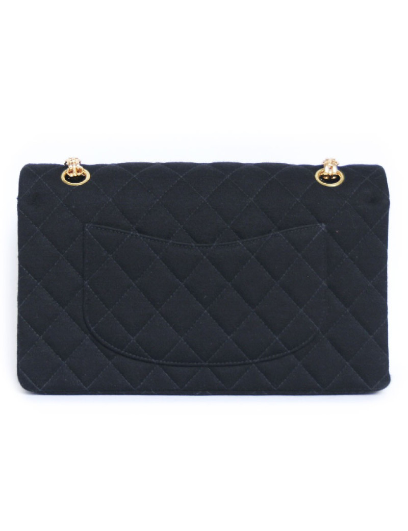 Sac timeless CHANEL  en jersey noir 