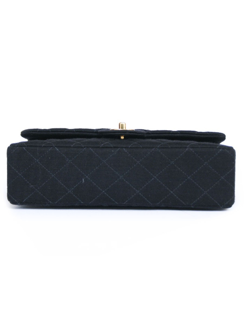 Sac timeless CHANEL  en jersey noir 