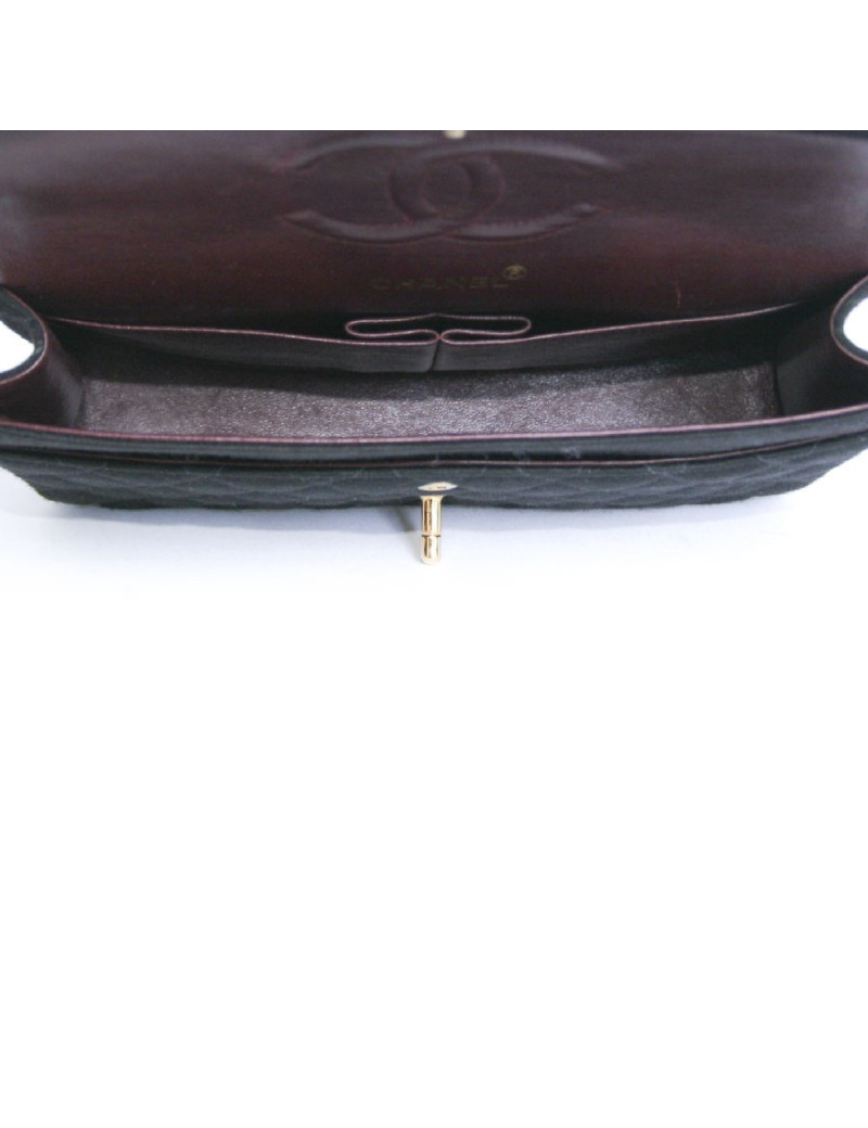 Sac timeless CHANEL  en jersey noir 