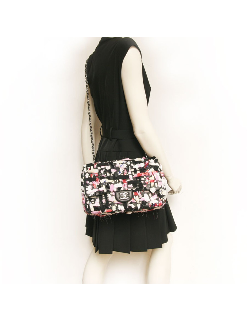 Sac CHANEL Timeless Cuir et tissu