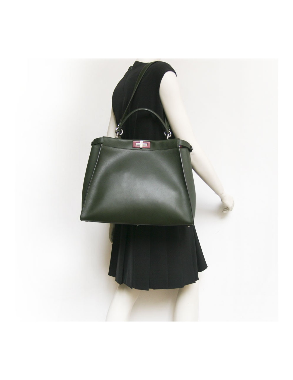 Sac Peekaboo FENDI kaki