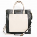 MARC BY MARC JACOBS two tone leather black and white bag