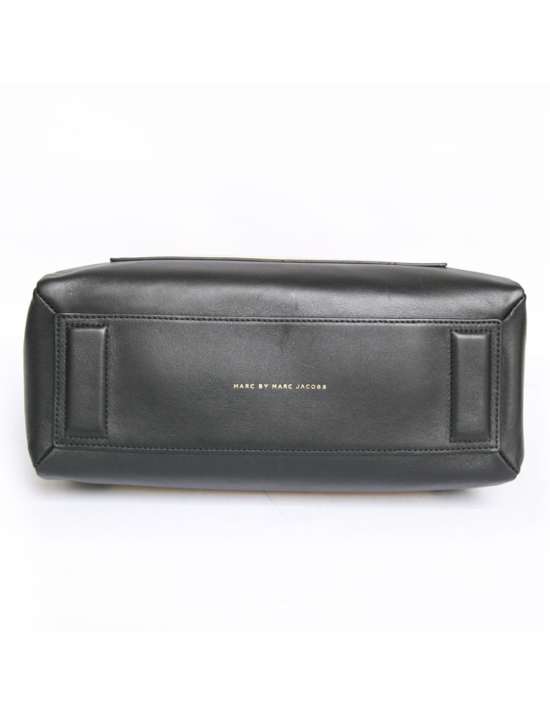 Sac MARC BY MARC JACOBS cuir bicolore noir et blanc 