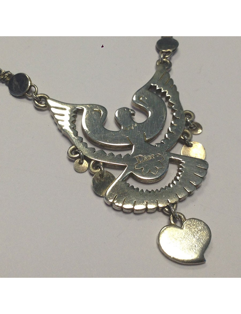 Collier "Aigle" DIOR en argent massif