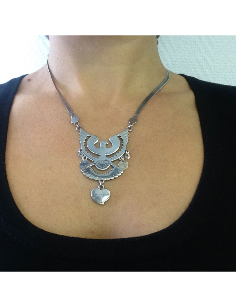 Collier "Aigle" DIOR en argent massif