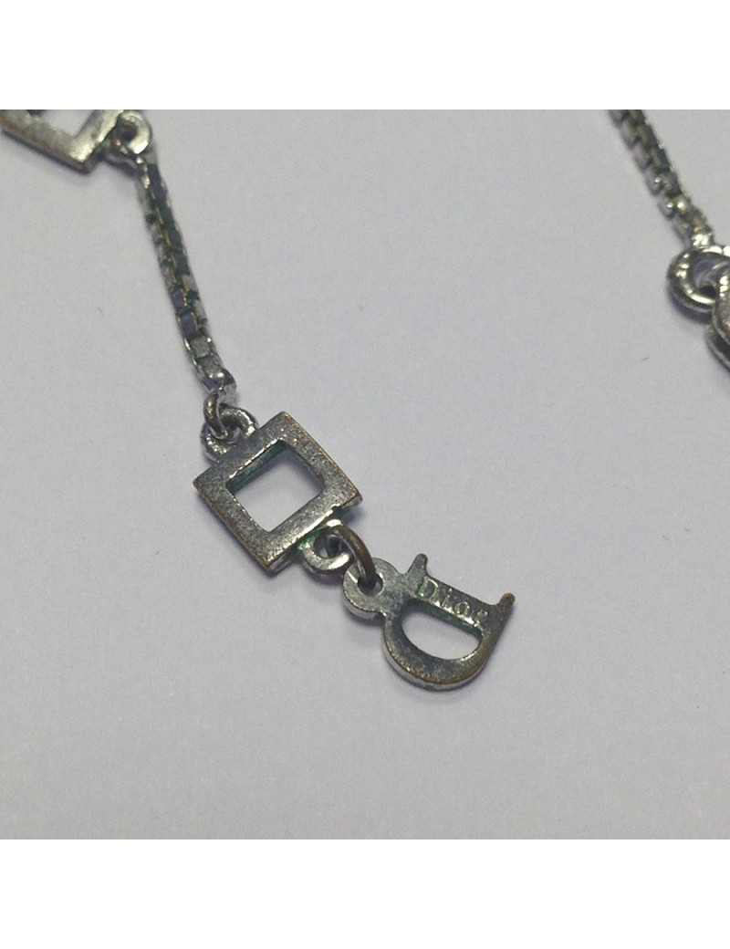 Collier "Secret" DIOR palladié