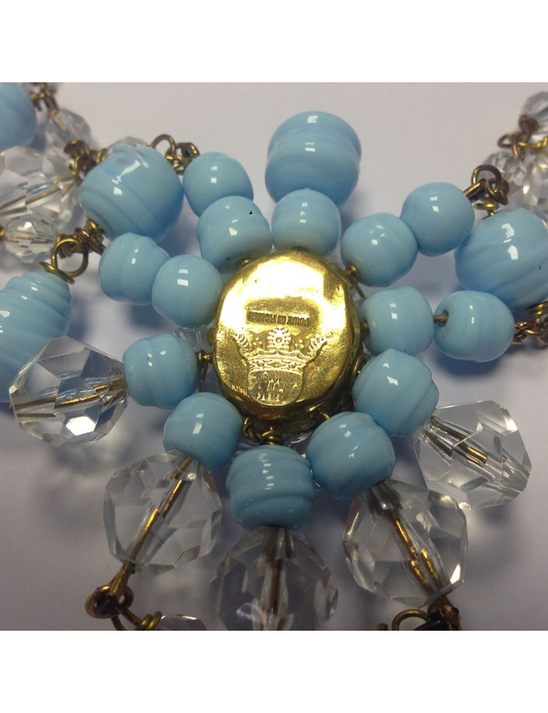 Collier MARGUERITE DE VALOIS bleu 