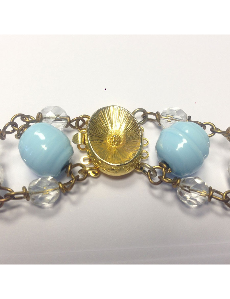 Collier MARGUERITE DE VALOIS bleu ciel