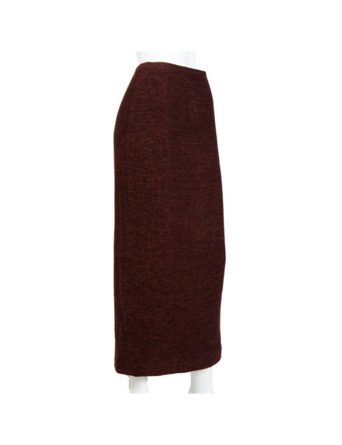 Jupe longue CHANEL T 40 laine