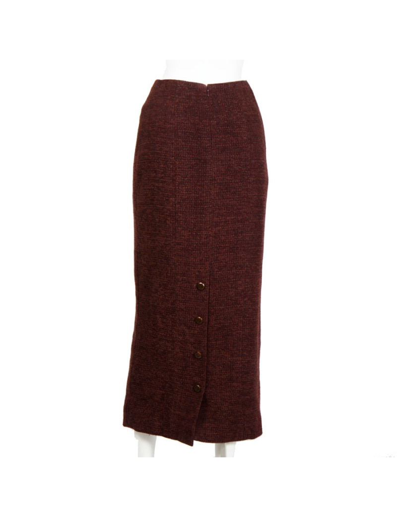 Jupe longue CHANEL T 40 laine