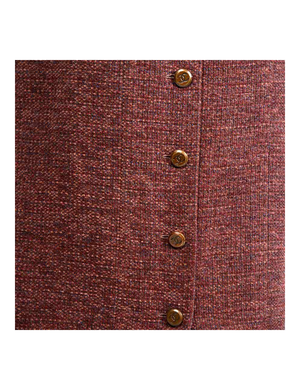 Jupe longue CHANEL T 40 laine