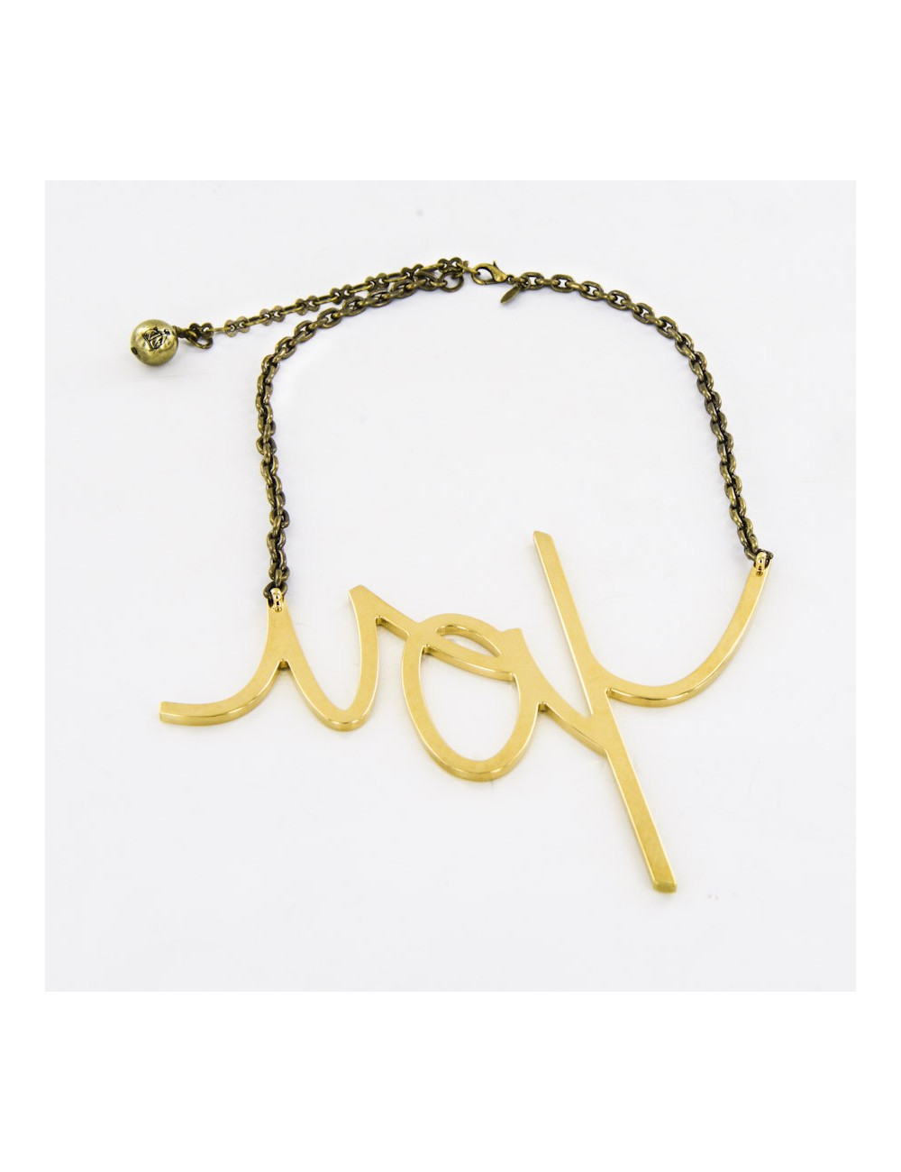 LANVIN Collector 'YOU' necklace in gilded metal with 18 carat gold