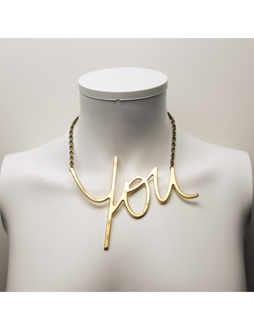 Collier "You" LANVIN doré