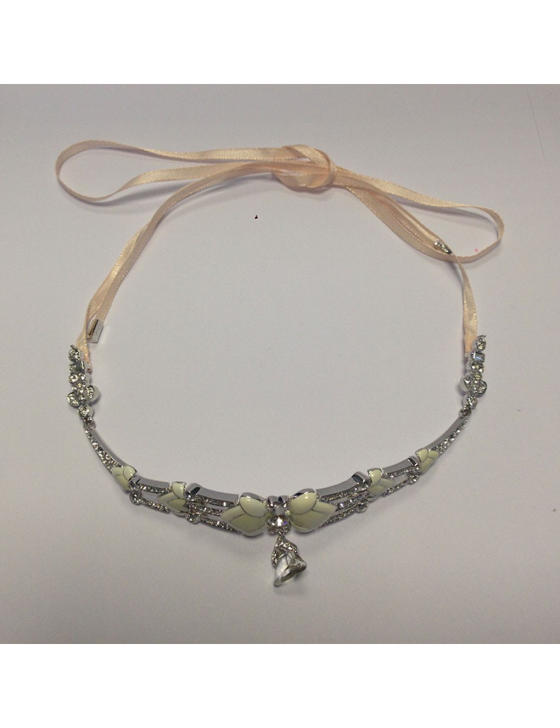 Collier DIOR émaillé et strass