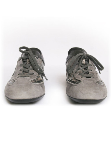 Tennis HOGAN T 38.5 veau velours et python