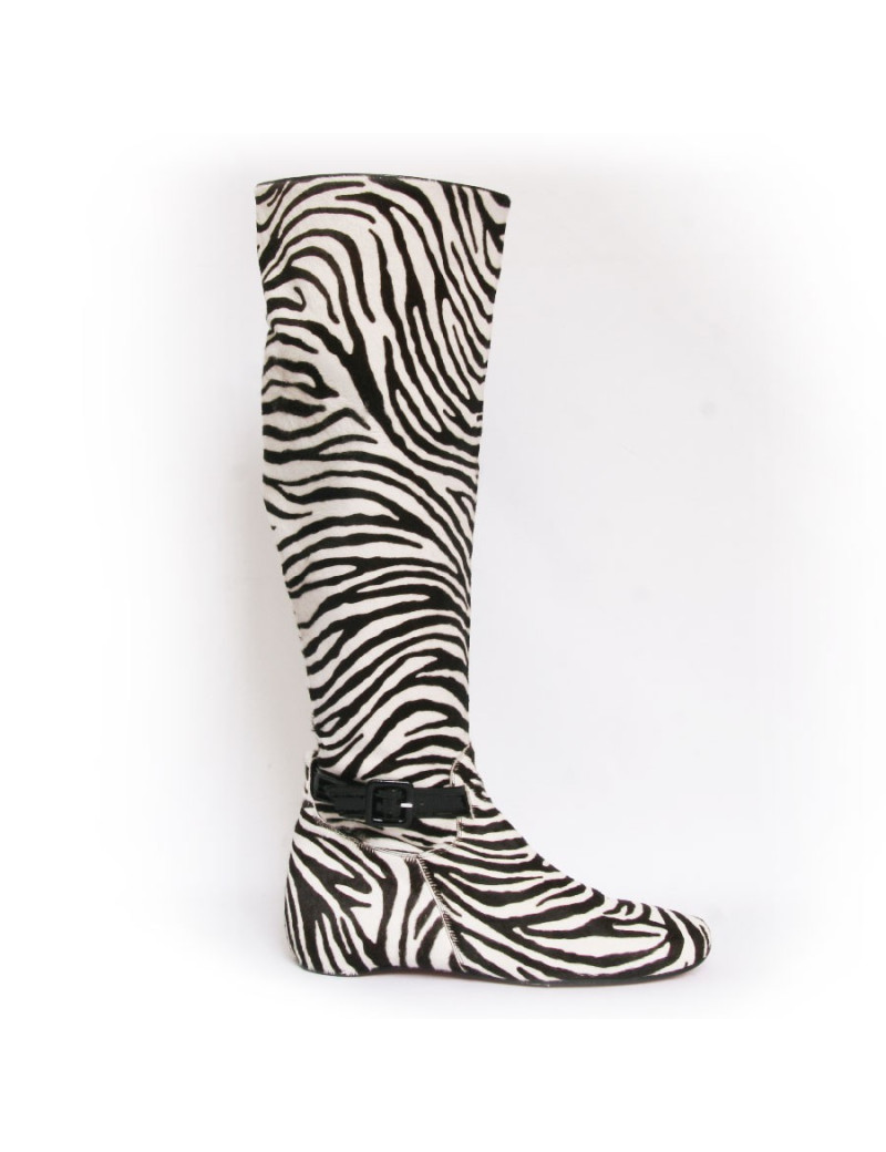 Bottes CHRISTIAN LOUBOUTIN T 40.5 façon zebre