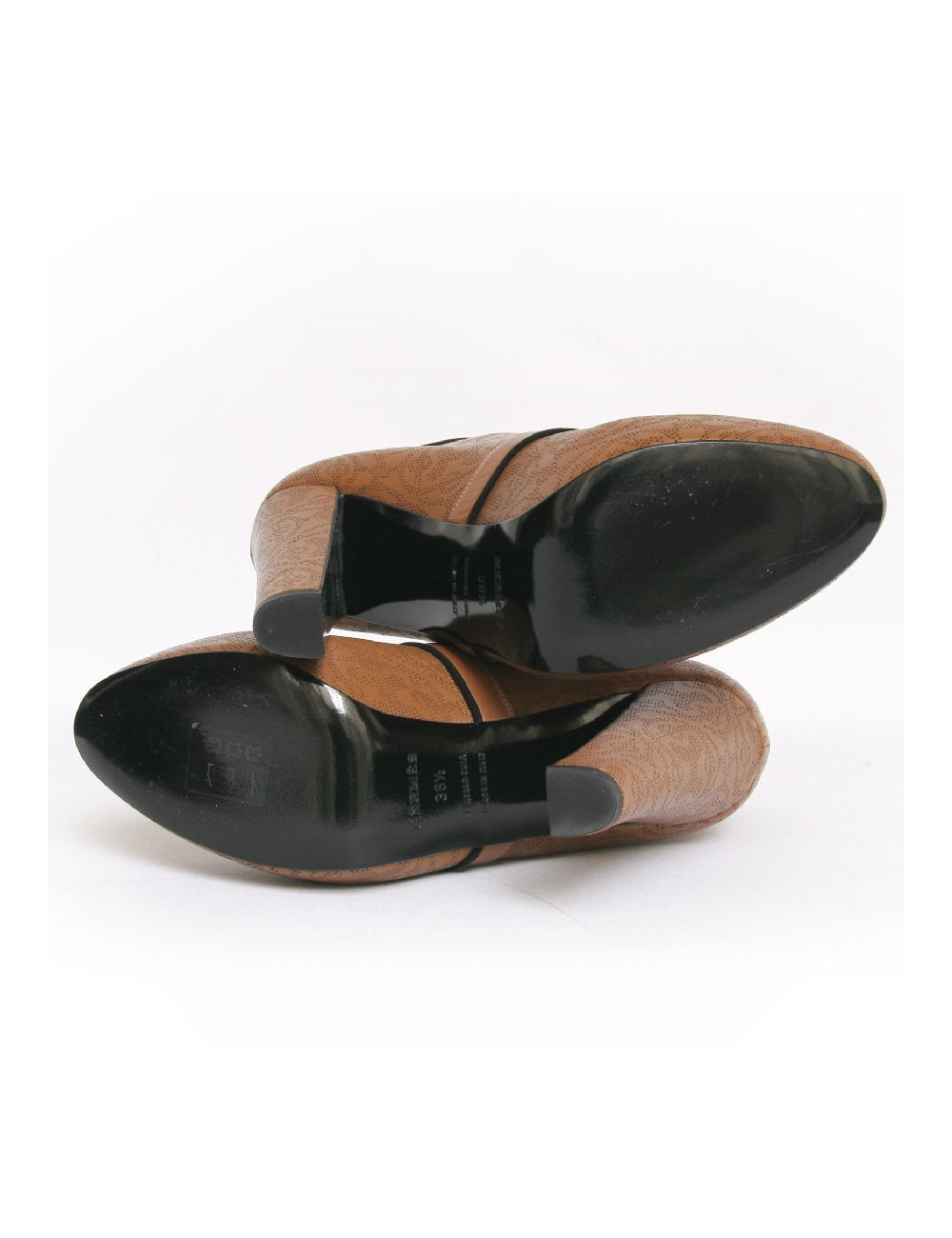 Bottines HERMES t 38.5 cuir dentelle