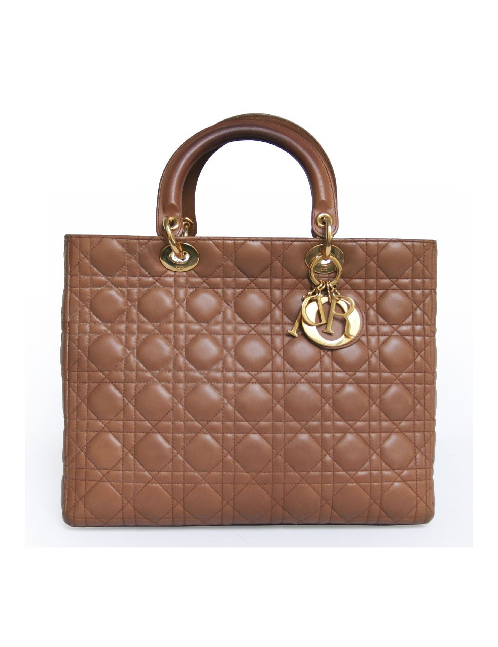 Sac Lady DIOR cuir gold