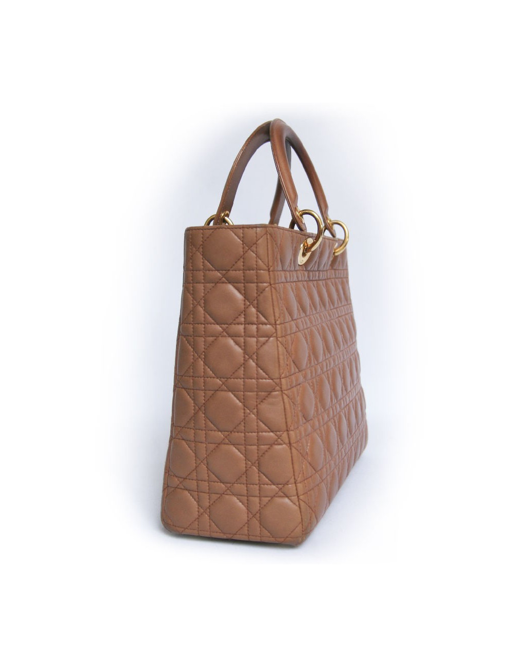 Sac Lady DIOR cuir gold