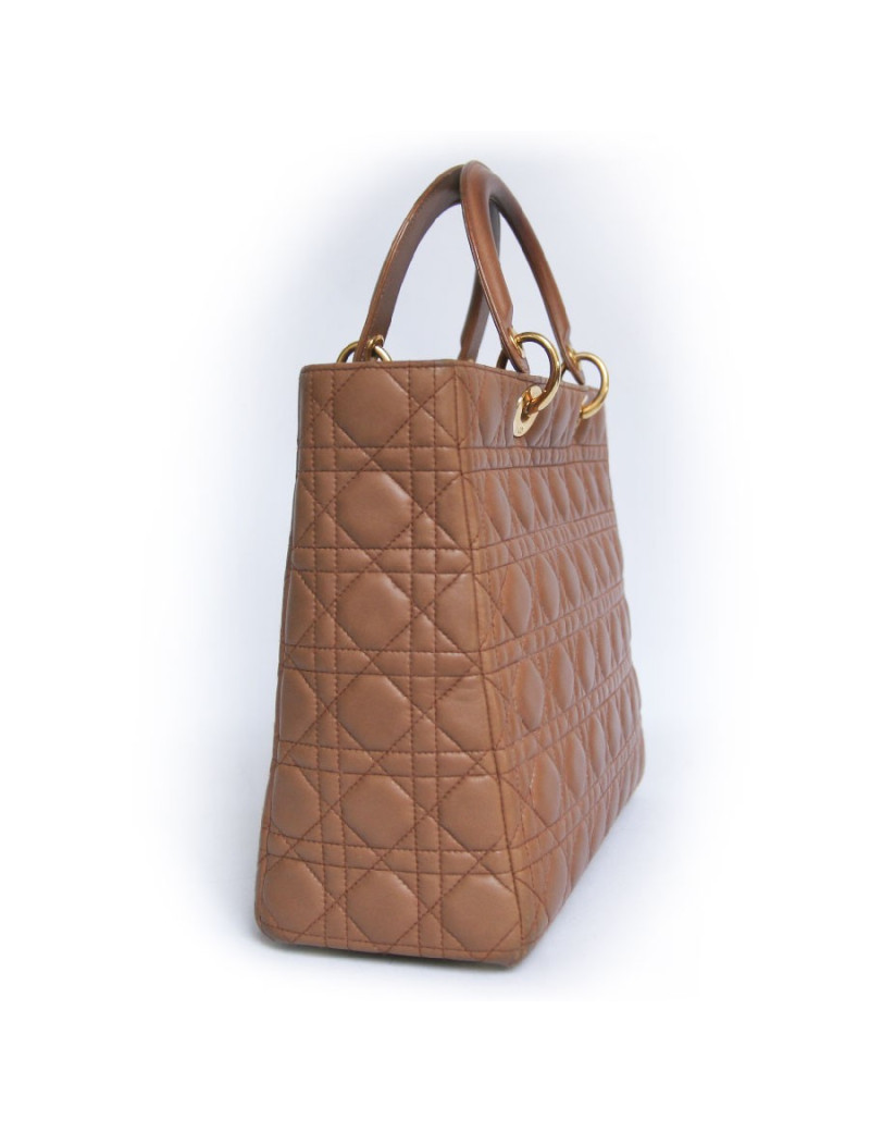 Sac Lady DIOR cuir gold