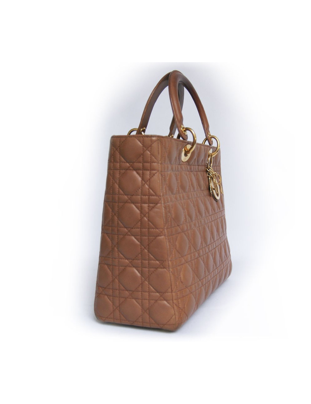 Sac Lady DIOR cuir gold
