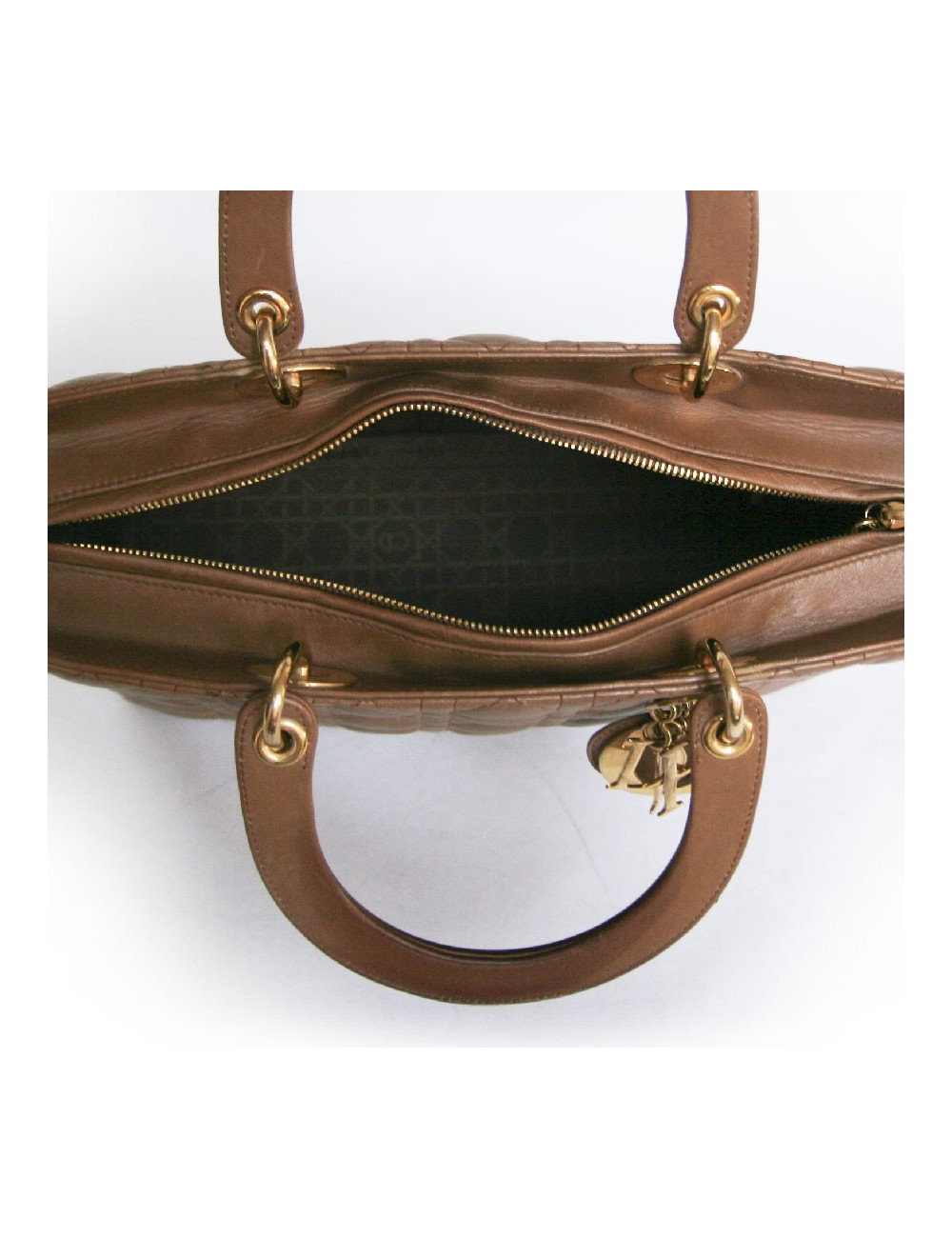 Sac Lady DIOR cuir gold