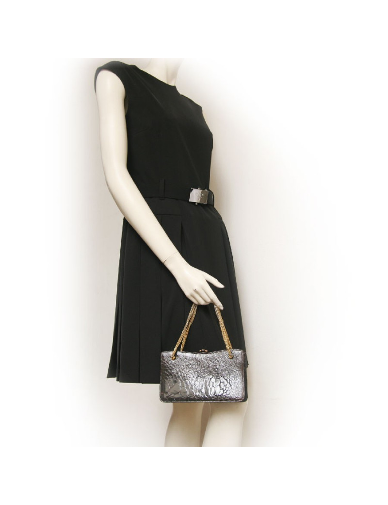 Mini sac  du soir en crocodile CAREL vintage