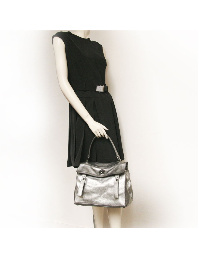 Sac "le sixième" YVES SAINT LAURENT PM bronze doré