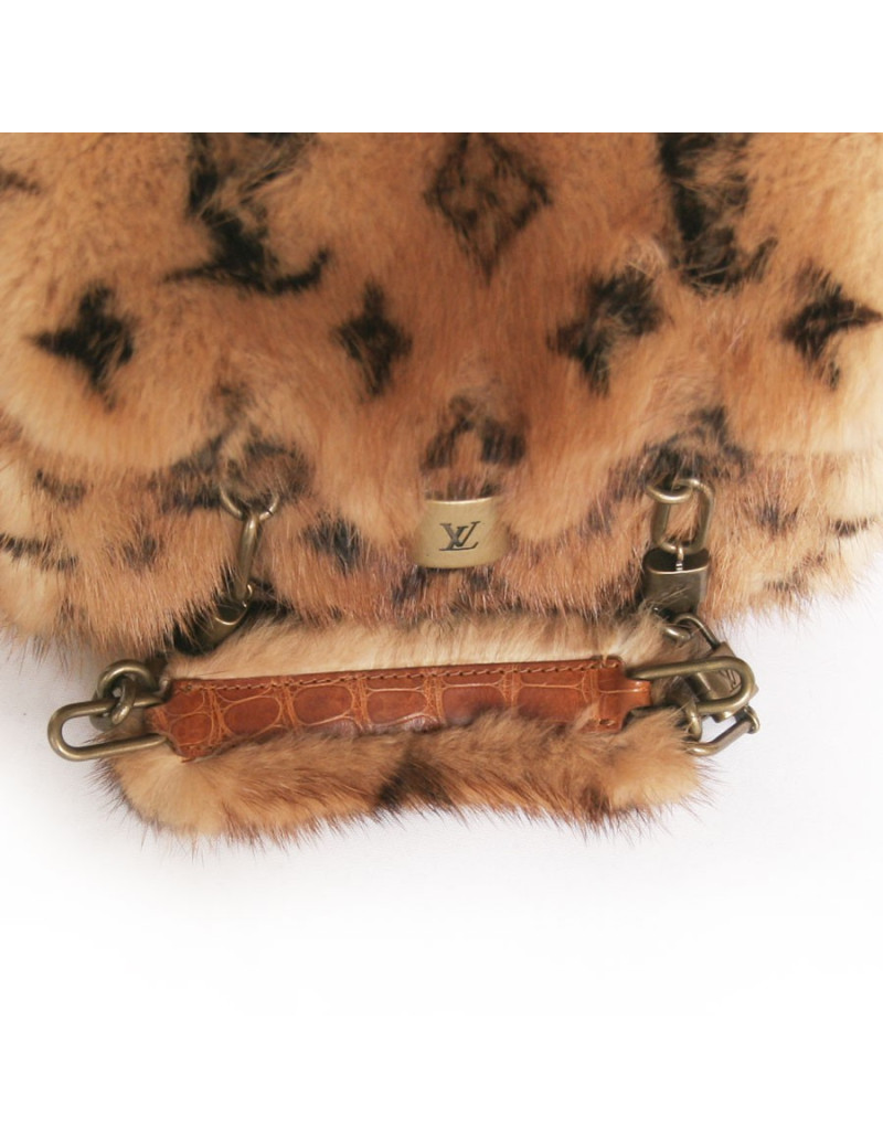 Mini sac LOUIS VUITTON "les extraordinaires" vison monogram