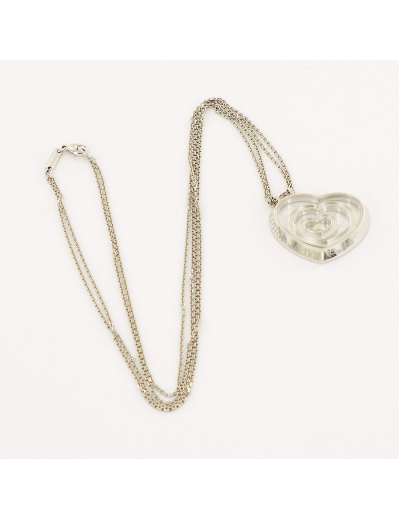 Collier "Happy Spirit" CHOPARD or blanc et diamant